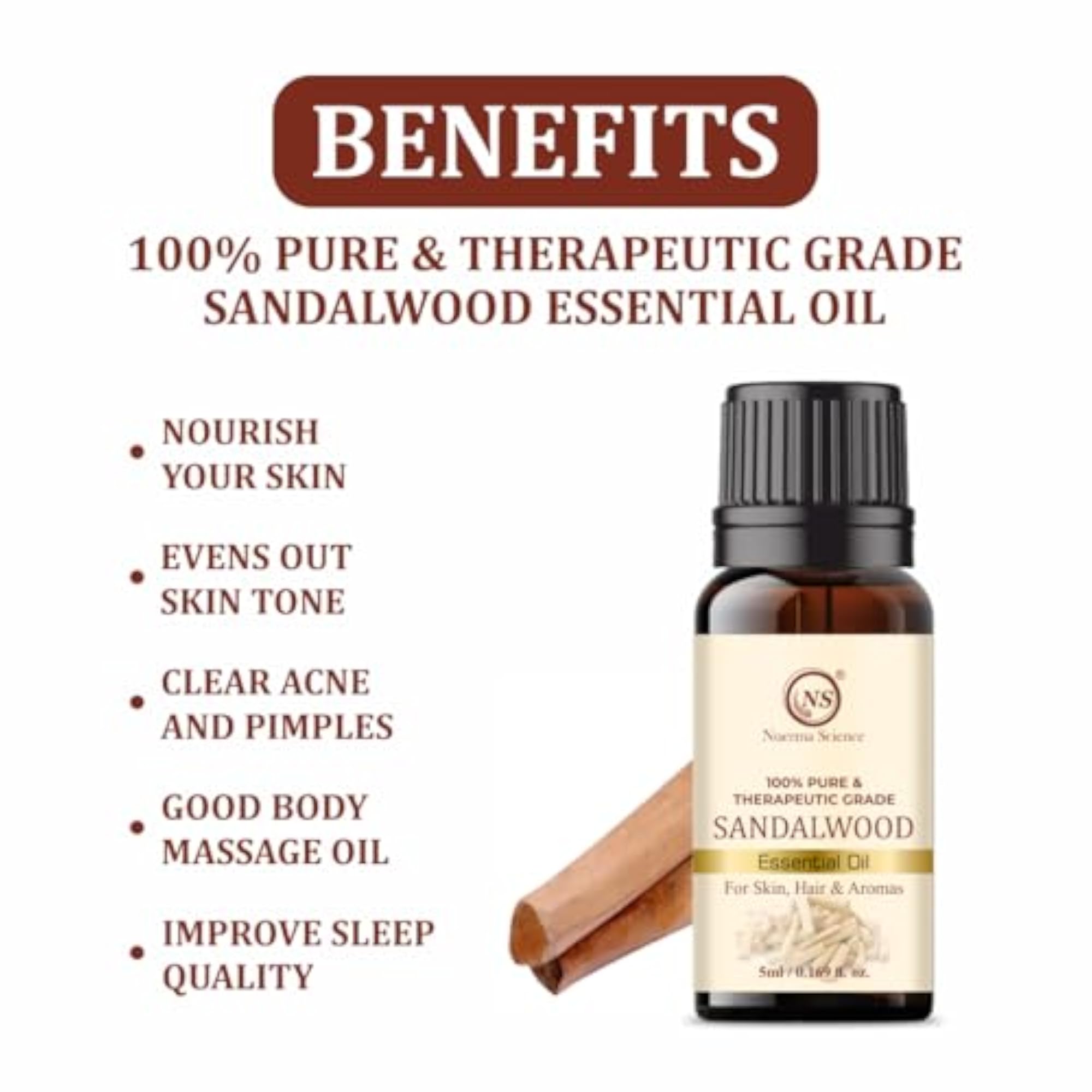 Sandalwood Essential Oil, 5ml
